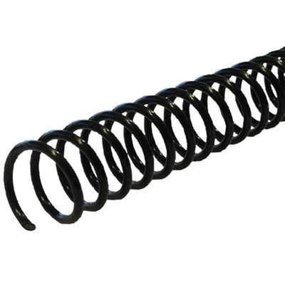 BUR | Reliure à spirale Plastic Coil 6mm 36'' Noir Pas 4:1 