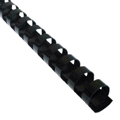 BUR | Reliure Plastique 1 / 4'' 19A Noir